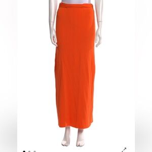 Christopher Esber Vibrant Orange Maxi Skirt